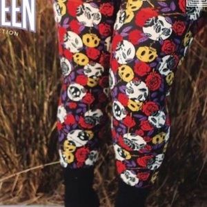 Lularoe os skulls roses Halloween new